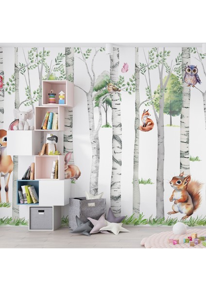 Ceylan Desenli Çocuk Odası Duvar Kağıdı -Isı ve Ses Yalıtımı Yırtılmaz fiyatları