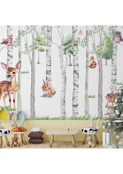 Ceylan Desenli Çocuk Odası Duvar Kağıdı -Isı ve Ses Yalıtımı Yırtılmaz fırsatları