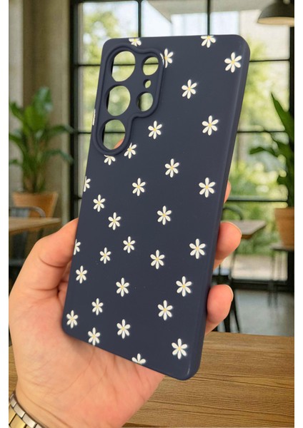 Samsung Galaxy S25 Ultra - Mini Papatya Desenli Silikon Darbe Emici Klasik Korumalı Rubber Kılıf fırsatları