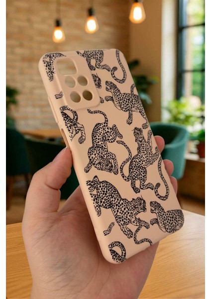 Xiaomi Redmi 10 2022 Leopar Desenli Silikon Darbe Emici Klasik Korumalı Rubber Kılıf modelleri
