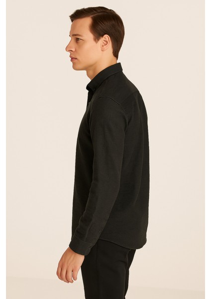 Erkek Regular Fit %100 Keten Uzun Kollu Gömlek fiyatları