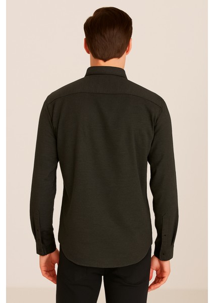 Erkek Regular Fit %100 Keten Uzun Kollu Gömlek fırsatları