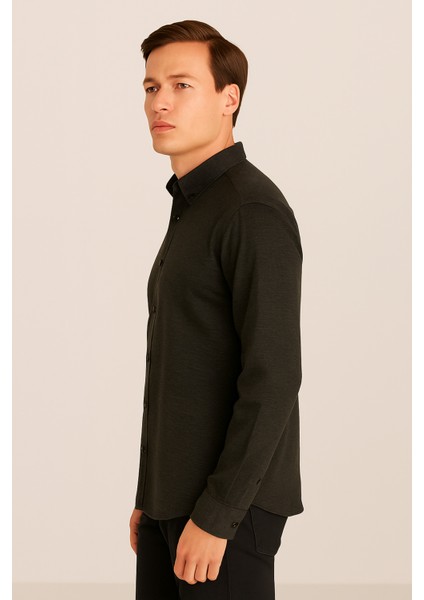 Erkek Regular Fit %100 Keten Uzun Kollu Gömlek indirimleri