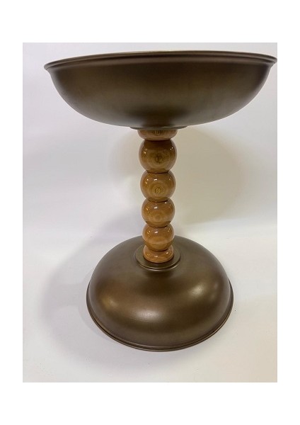 Koyu Kahverengi 54CM Oturma Odası, Kahve Köşesi Yan Sehpa