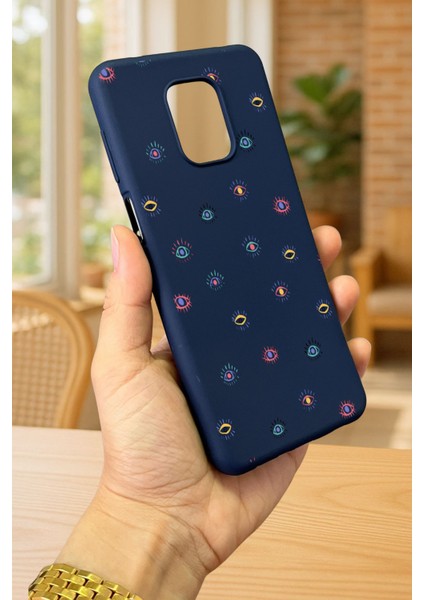 Redmi Note 9 Pro/9s Uyumlu Mini Evıl Eye Desenli Silikon Darbe Emici Klasik Korumalı Rubber Kılıf modelleri