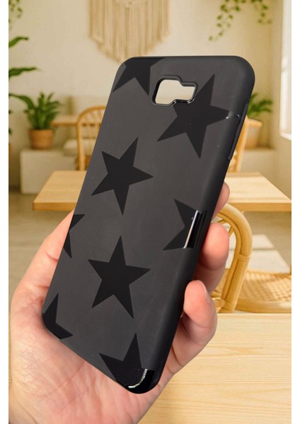 Samsung Galaxy J7 Prime Uyumlu Star Desenli Silikon Darbe Emici Rubber Kılıf modelleri