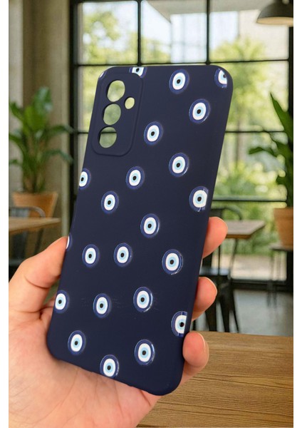 Samsung Galaxy M13 Uyumlu Nazar Boncuk Desenli Silikon Darbe Emici Klasik Korumalı Rubber Kılıf fırsatları