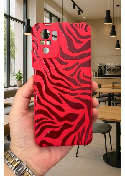 Xiaomi Redmi Note 10 ve 10S Uyumlu Zebra Desenli Silikon Darbe Emici Klasik Korumalı Rubber Kılıf fiyatları