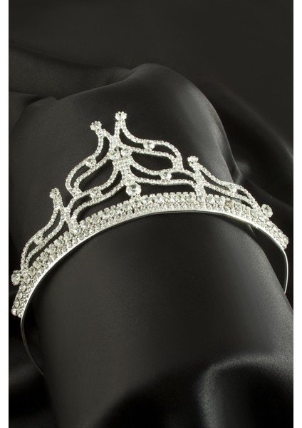Lüks Taşlı Gelin Tacı