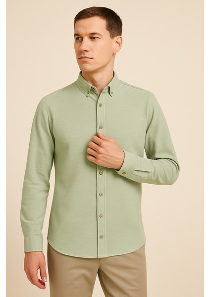 Erkek Sade Keten Gömlek indirimleri