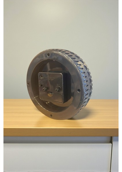 Araba Tekerleği Tasarımlı Alarm Özellikli Masa Saati – 14X14X4 cm modelleri