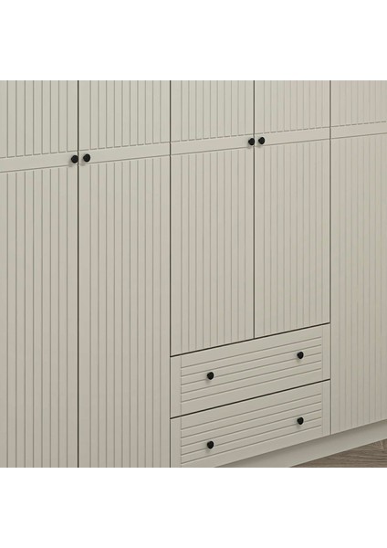 Bona Country 6 Mebran Kapaklı 2 Çekmeceli Gardırop-Kumtaşı fırsatları