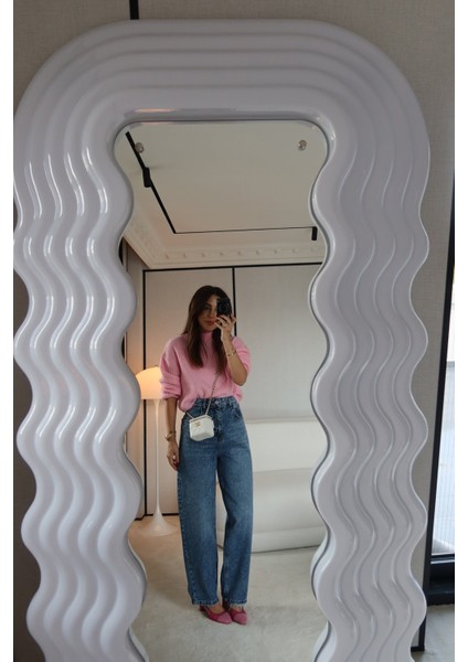 Ön Kısmı Taşlı Paçası Lazer Kesikli Jean fiyatları