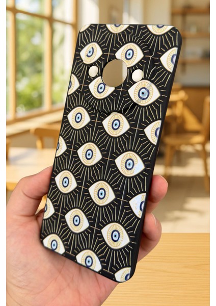 Xiaomi Redmi A3 Uyumlu Evıl Eye Desenli Silikon Darbe Emici Klasik Korumalı Rubber Kılıf fırsatları