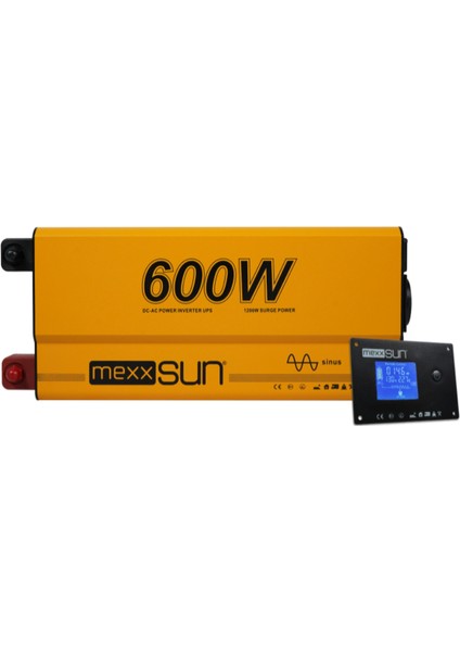 12 Volt 600 Watt Ups Tam Sinüs Inverter - Invertör - Uzaktan Ekranlı Karavan Inverteri