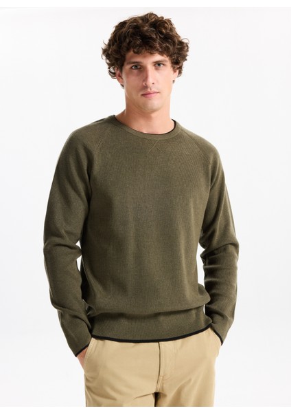 Gmg Fırenze Bisiklet Yaka Slim Fit Haki Erkek Kazak GU25MFW04029 fiyatları