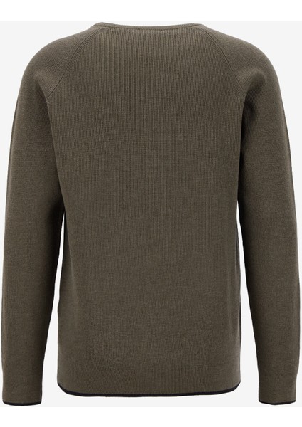 Gmg Fırenze Bisiklet Yaka Slim Fit Haki Erkek Kazak GU25MFW04029