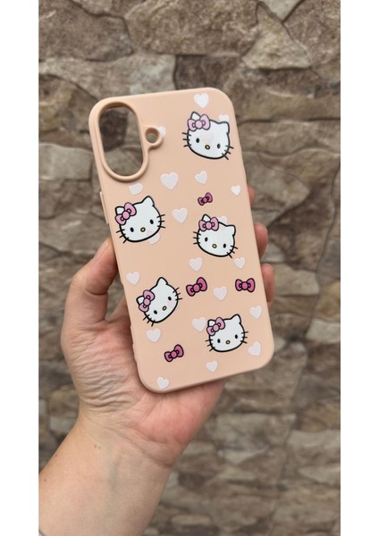 iPhone 16 Plus Uyumlu Hello Kity Silikon Darbe Emici Klasik Korumalı Rubber Kılıf fırsatları