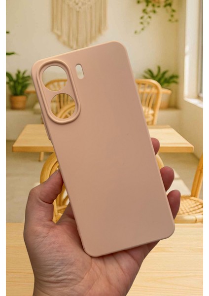 Redmi 13C-PUDRA Lansman Kamera Korumalı Yumuşak Silikon Rubber Kılıf