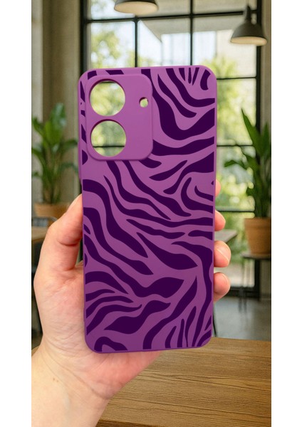 Redmi 13C-ZEBRA Desenli Lansman Kamera Korumalı Yumuşak Silikon Rubber Kılıf fiyatları