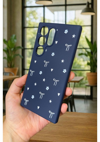 Samsung Galaxy S24 Ultra - Mini Fiyonk Desenli Silikon Darbe Emici Klasik Korumalı Rubber Kılıf modelleri