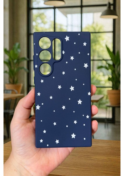 Samsung Galaxy S24 Ultra -Minimal Yıldız Desenli Silikon Darbe Emici Klasik Korumalı Rubber Kılıf fiyatları