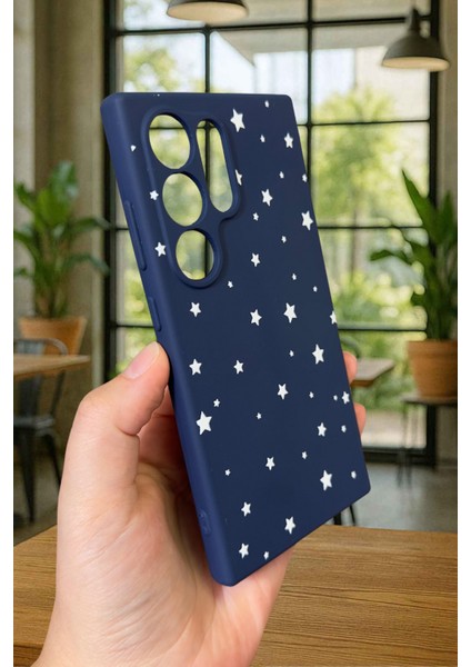 Samsung Galaxy S24 Ultra -Minimal Yıldız Desenli Silikon Darbe Emici Klasik Korumalı Rubber Kılıf fırsatları