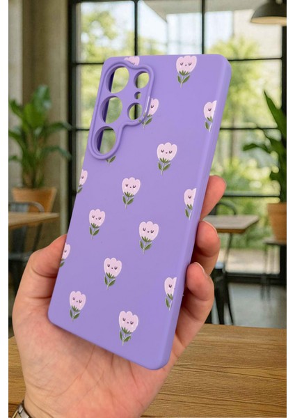 Samsung Galaxy S25 Ultra - Mini Lale Desenli Silikon Darbe Emici Klasik Korumalı Rubber Kılıf fırsatları