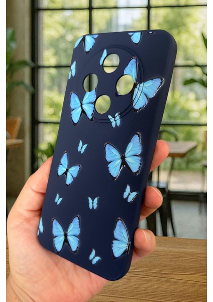Tecno Spark 30C Uyumlu Mavi Kelebek Desenli Silikon Darbe Emici Klasik Korumalı Rubber Kılıf fırsatları
