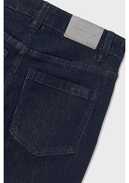 Erkek Çocuk 10-16 Yaş Slim-Fit Denim Pantolon Lacivert fırsatları