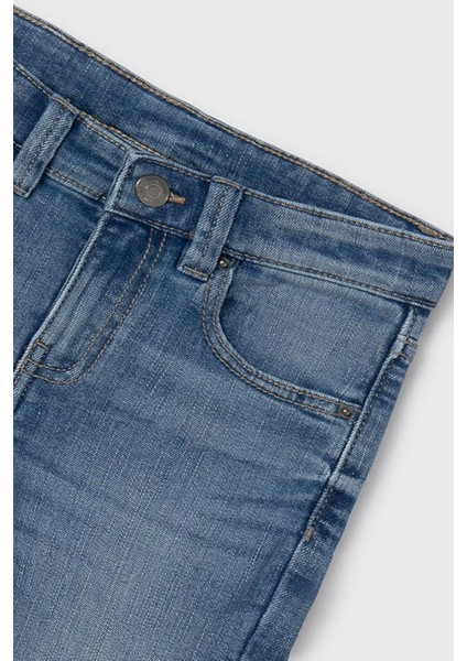 Erkek Çocuk 10-18 Yaş Basic Slim Fit Denim Pantolon 516 Kot Mavi fırsatları