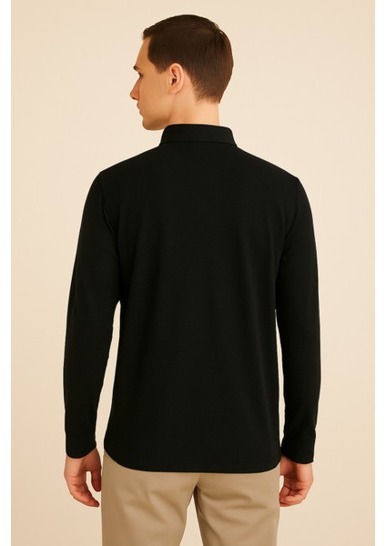 Erkek Yarım Pat Düğmeli Gömlek modelleri