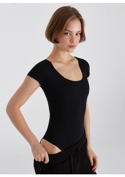 Siyah Kadın Bodysuıt BB25S230M001