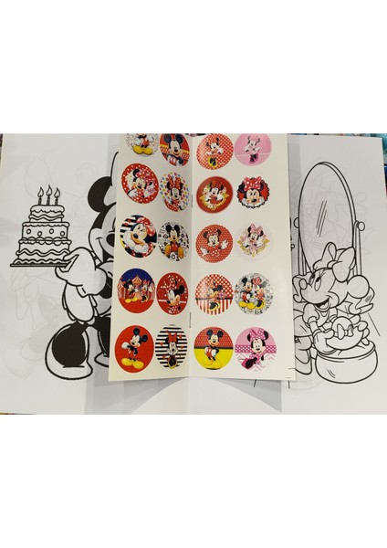 4 Adet Stickerli Boyama Kitabı (Minnie,sonic,unicorn,pocemon Figürlü) modelleri