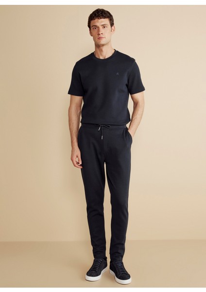 Lastikli Bel Standart Lacivert Erkek Eşofman Altı BBFW25MSP001 fiyatları