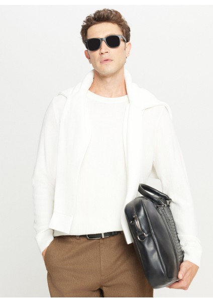 Bisiklet Yaka Standart Ekru Erkek Kazak ACE049261266_EKR modelleri