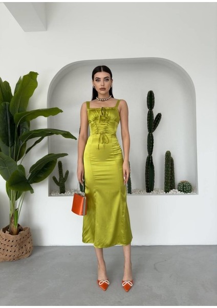 Pag Ip Askılı Elbise