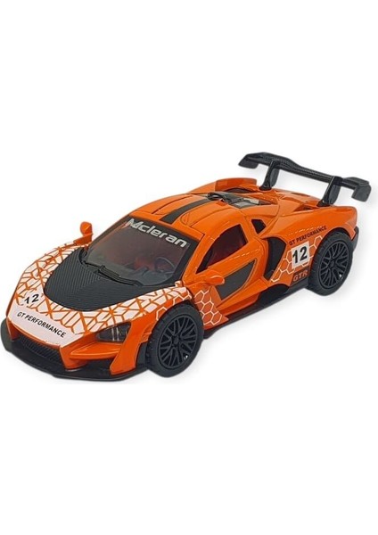 Çek Bırak Metal Arabalar 13 cm - Turuncu