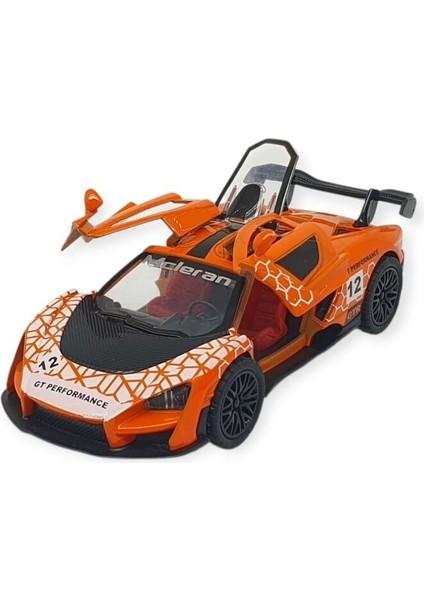 Çek Bırak Metal Arabalar 13 cm - Turuncu fiyatları