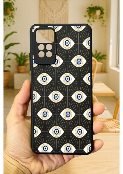 Redmi Note 11PRO/NOTE 12PRO4G Silikon Evıl Eye Desenli Darbe Emici Klasik Korumalı Rubber Kılıf fiyatları