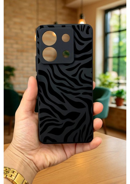 Redmi Note 13 Pro 5g Uyumlu Zebra Desenli Silikon Darbe Emici Klasik Korumalı Rubber Kılıf fırsatları