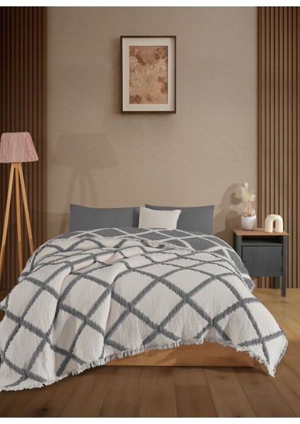 Çift Taraflı, Baklava Desenli, 5 Katlı, Dolgulu Müslin Battaniye, Yorgan, 220 x 240 cm modelleri