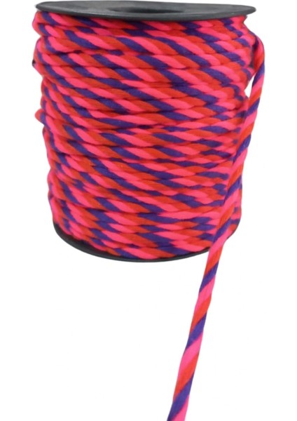 Bileklik İpi, Hediye Paketleme İpi, Şans, Bereket, Aşk, Şifa, Güç 10 mm Pamuk 10 Metre Fuşya