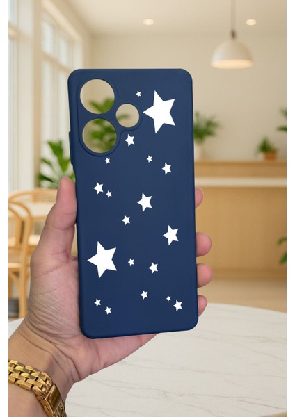 Infinix Hot 30 -Mini Yıldız Desenli Silikon Darbe Emici Klasik Korumalı Rubber Kılıf fiyatları