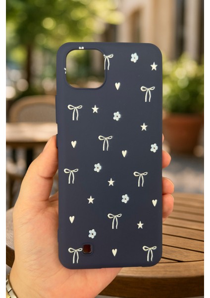 Realme C11 - Mini Fiyonk Desenli Silikon Darbe Emici Klasik Korumalı Rubber Kılıf fiyatları