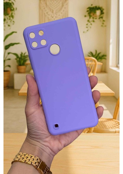 Realme C21Y ve C25Y - Silikon Darbe Emici Klasik Korumalı Rubber Kılıf