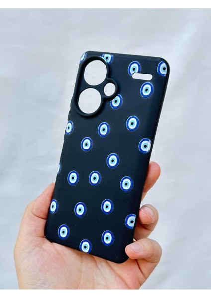 Redmi Note 13 Pro Plus Nazar Boncuk Desenli Silikon Darbe Emici Klasik Korumalı Rubber Kılıf fırsatları