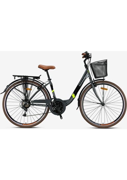 Tetra 3.0 28 Jant 15 Kadro 21 Vites V Fren mat siyah-neon sarı şehir bisikleti fiyatları