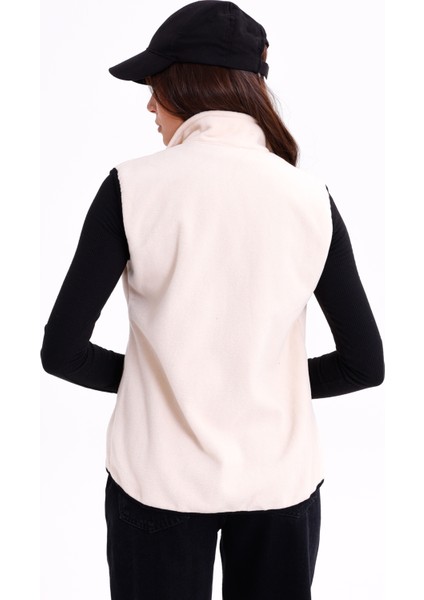 Kadın Slim Fit Tam Fermuarlı Polar Yelek indirimleri