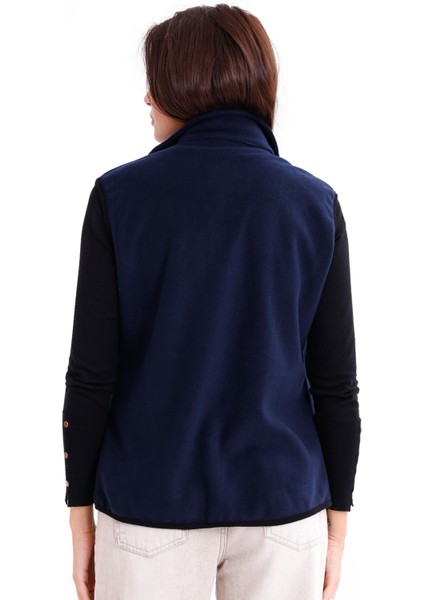 Kadın Slim Fit Tam Fermuarlı Polar Yelek fırsatları